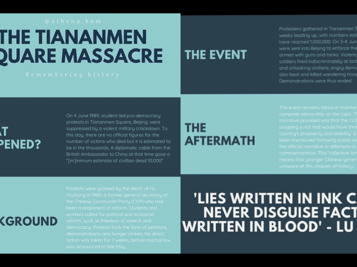 The Tiananmen Square Massacre